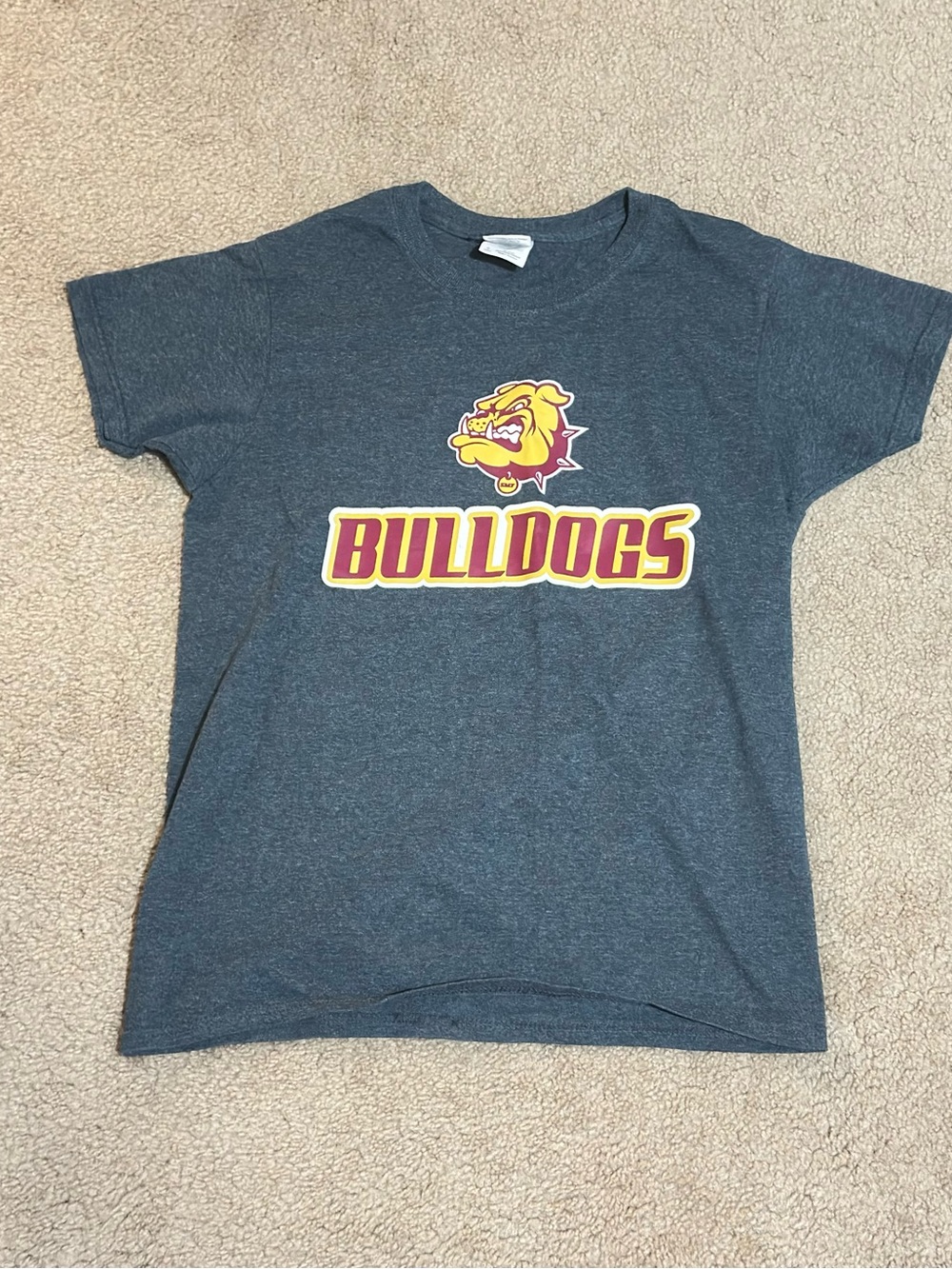 Women’s Bulldogs Graphic T‑Shirt in Dark Heather Gray SIZE S